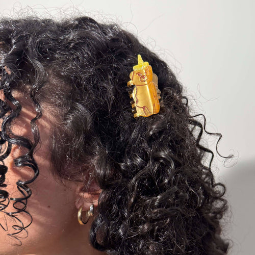 Jenny Lemons Hair Claw Clip - Mini Honey Bear