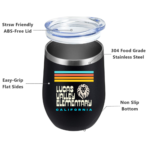 LVE Spirit Wear Insulated Stainless Steel Wine Tumbler (12oz)