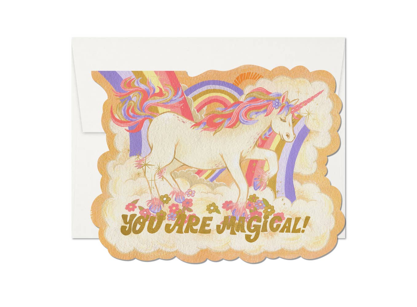 Red Cap Cards Greeting Card - Magical Unicorn