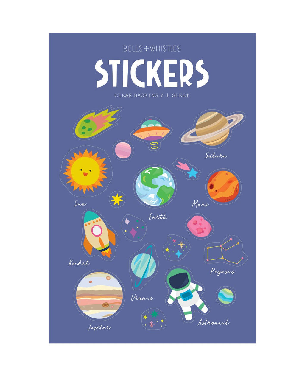 Girl of All Work Stickers - Planet Clear