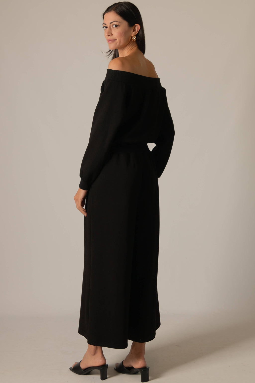 P. CILL Women's "Butter Modal" Ribbed Jumpsuit - Black