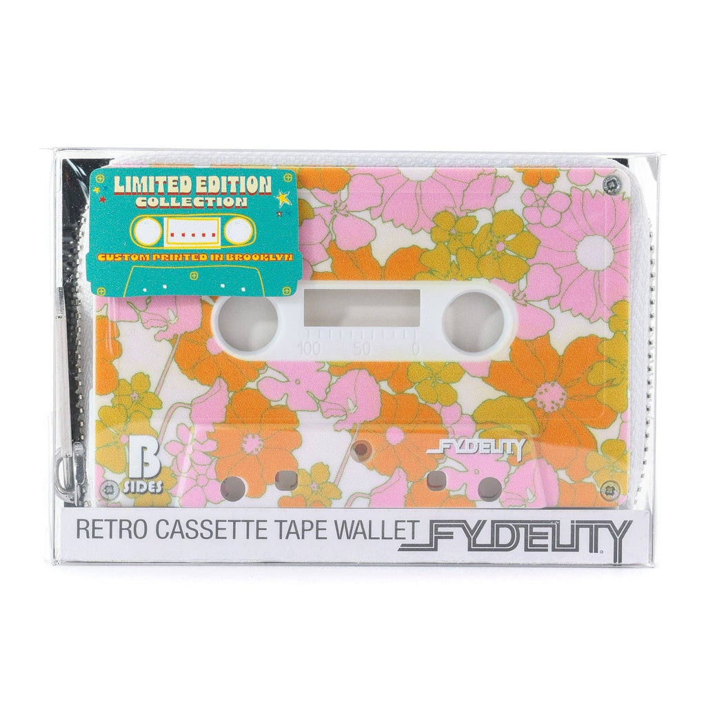Fydelity - Retro Cassette Wallet (Pink Red Floral)