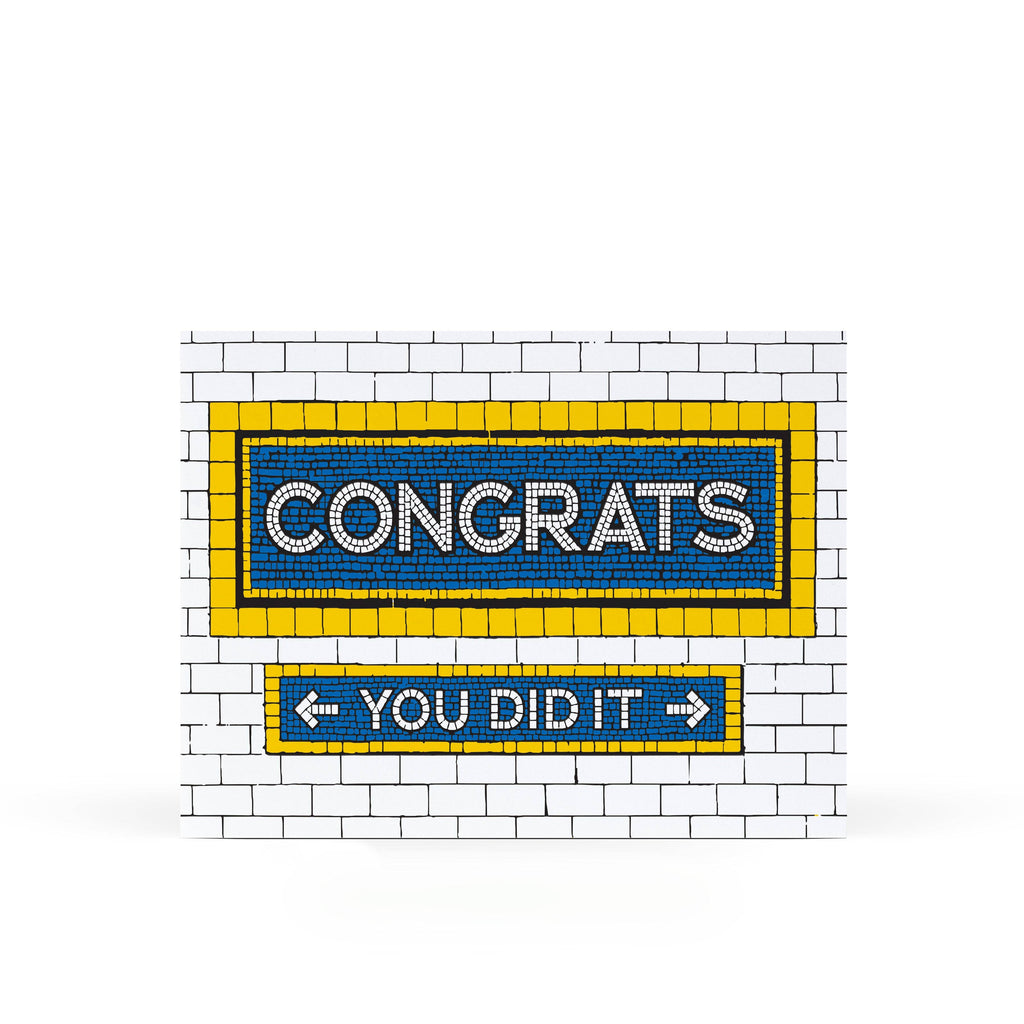 Sweet Bippy Press - Congrats Tile Greeting Card