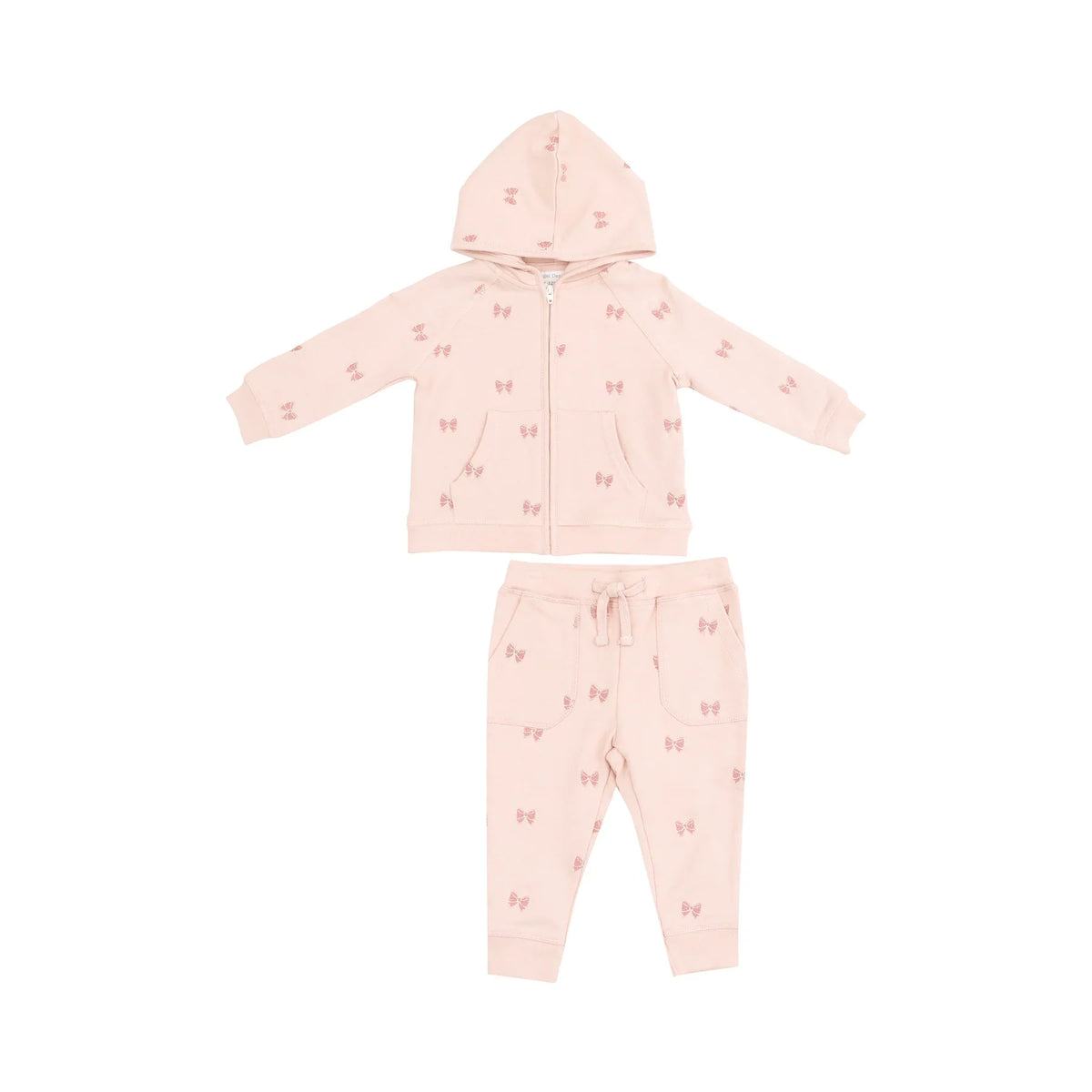 Angel Dear French Terry Hoodie & Jogger Set - Bow