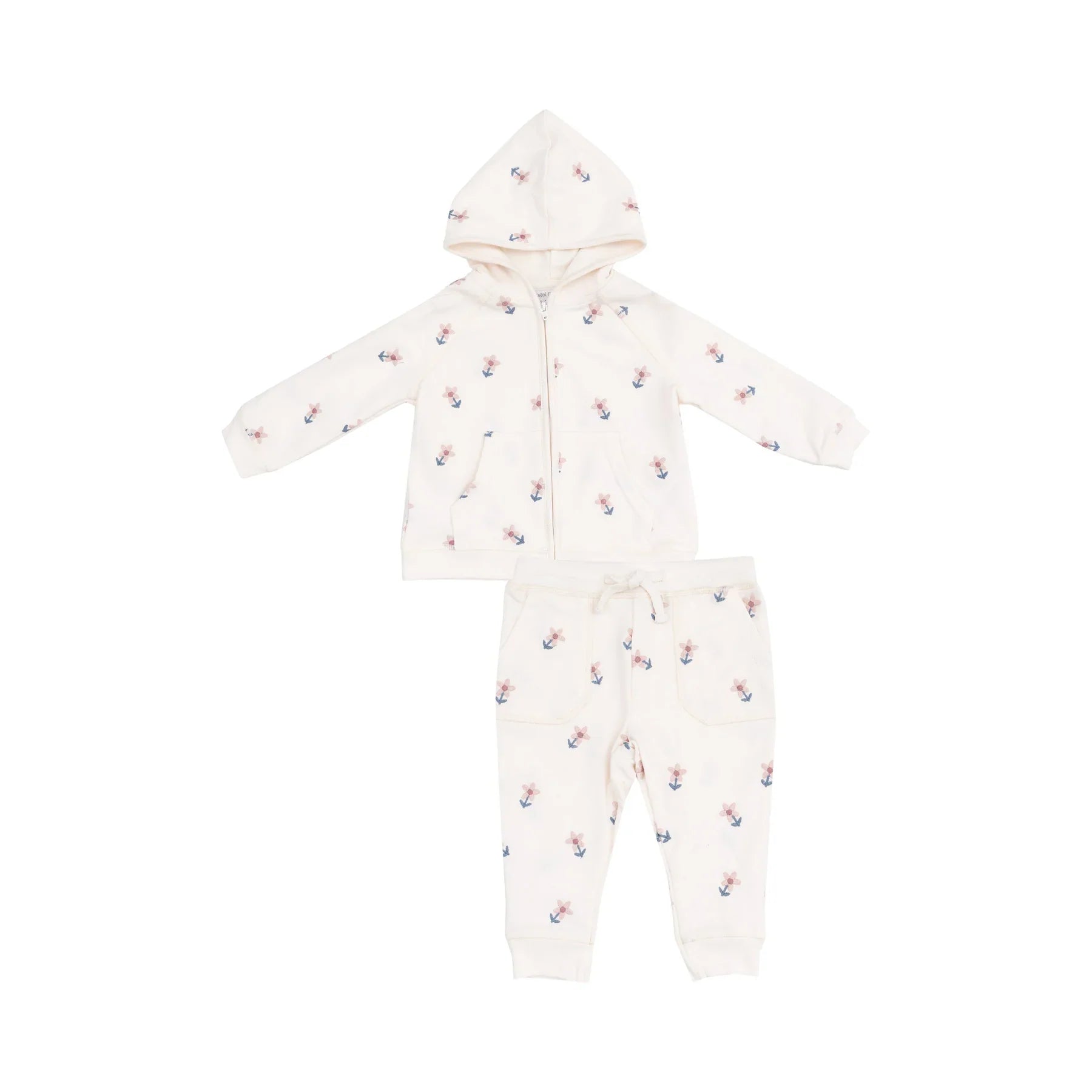Angel Dear French Terry Hoodie & Jogger Set - Danish Daisy