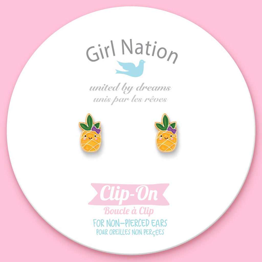 Girl Nation CLIP ON Earrings - Lookin' Pine