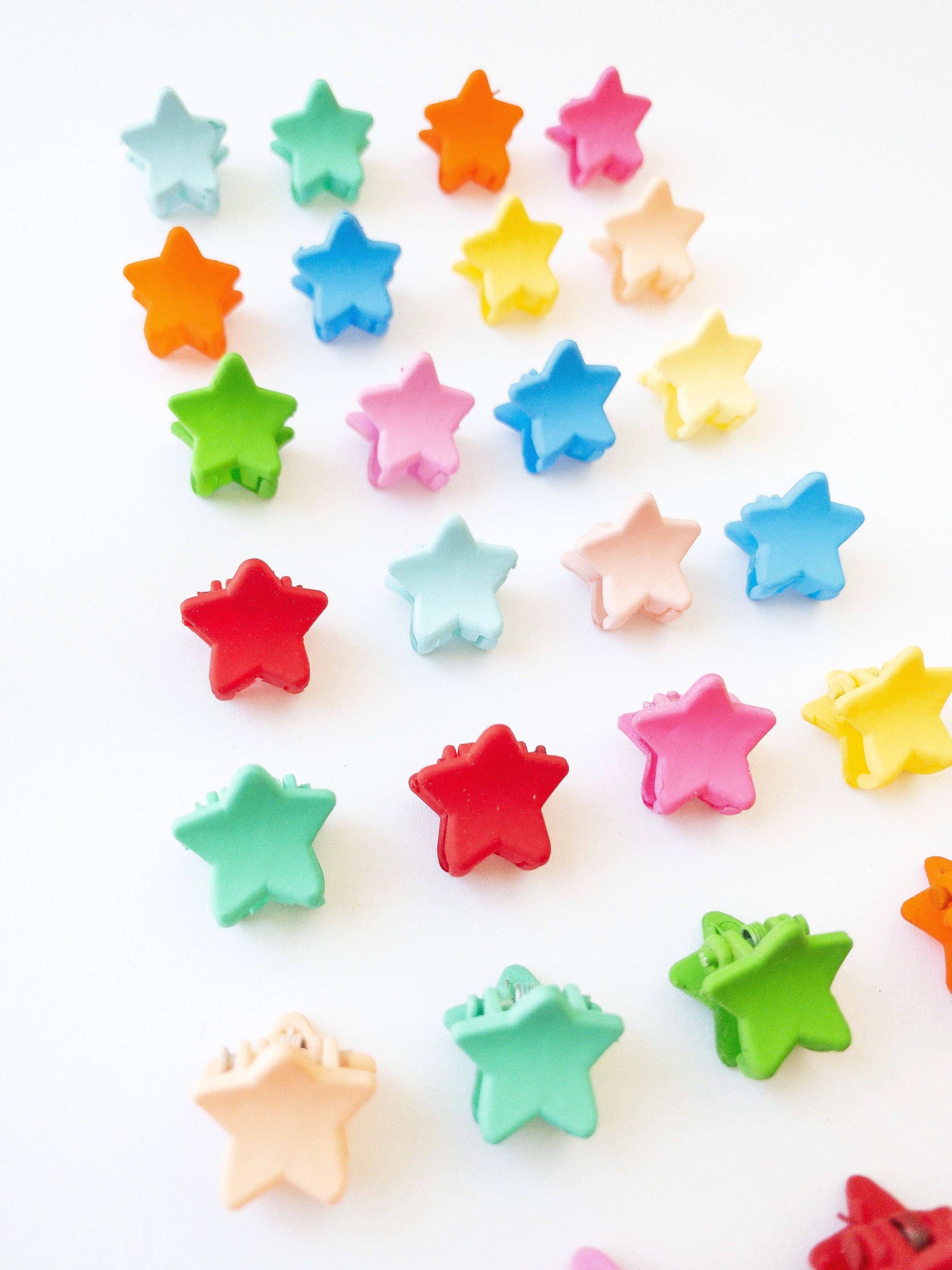 Eggy Cakes - Mini Star Hair Clips - 36 Pack