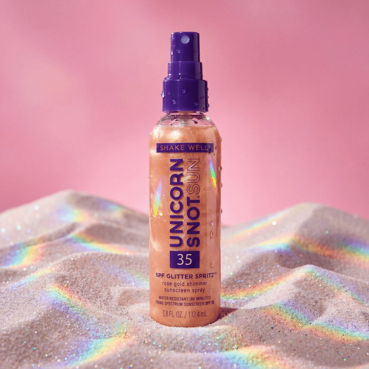 Unicorn Snot - SPF 35 Sunscreen Spray - Rose Gold Shimmer