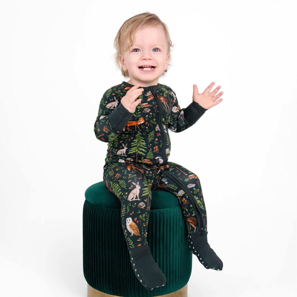 Jammie Session Bamboo Romper - Wood You Be My Friend