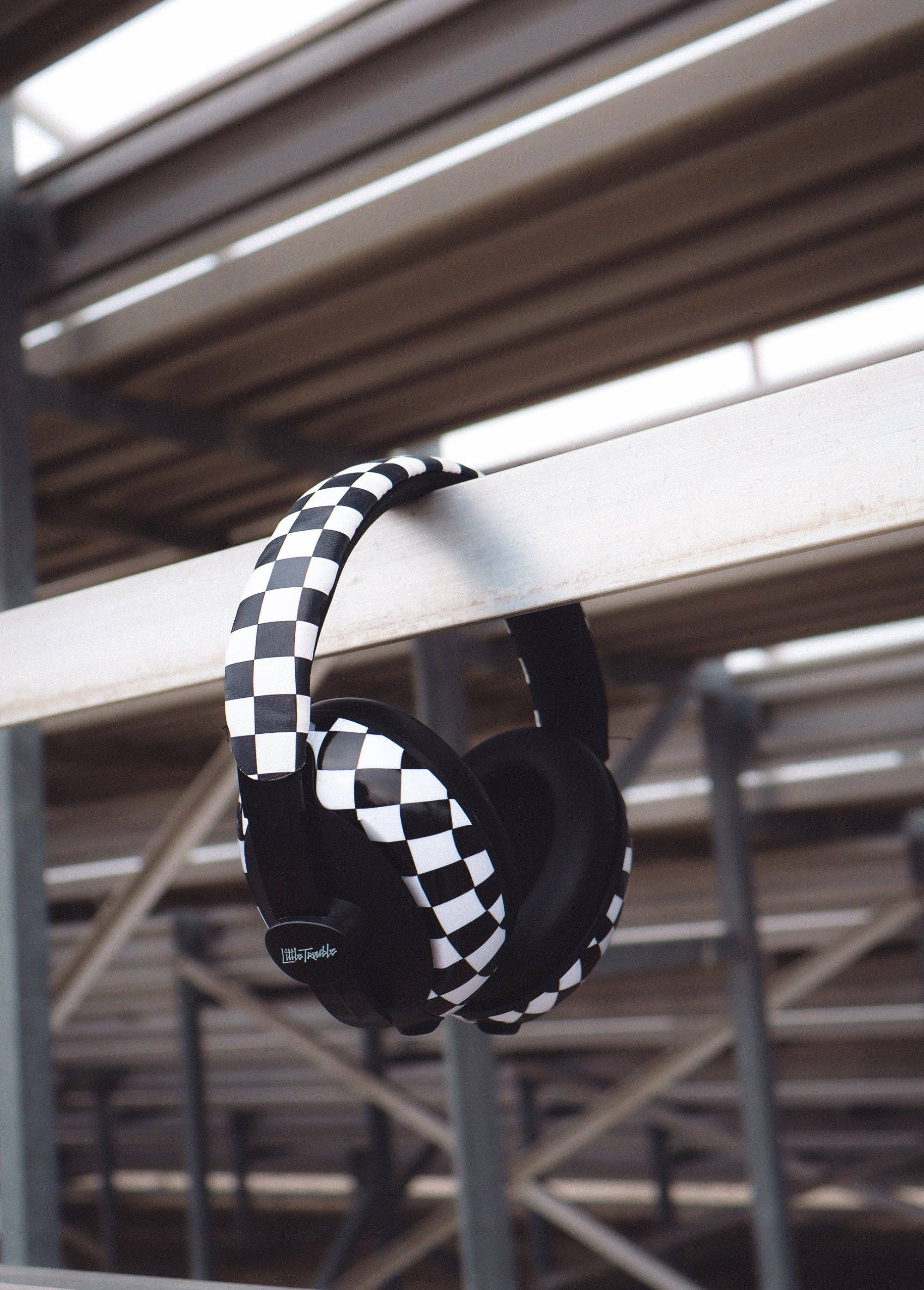 Little Trouble - 2-in-1 Baby/Toddler Hearing Protection - Checker