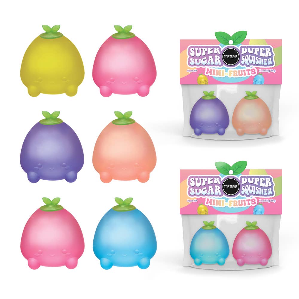 Super Duper Sugar Squishy Mini Fruits (2 Pack)