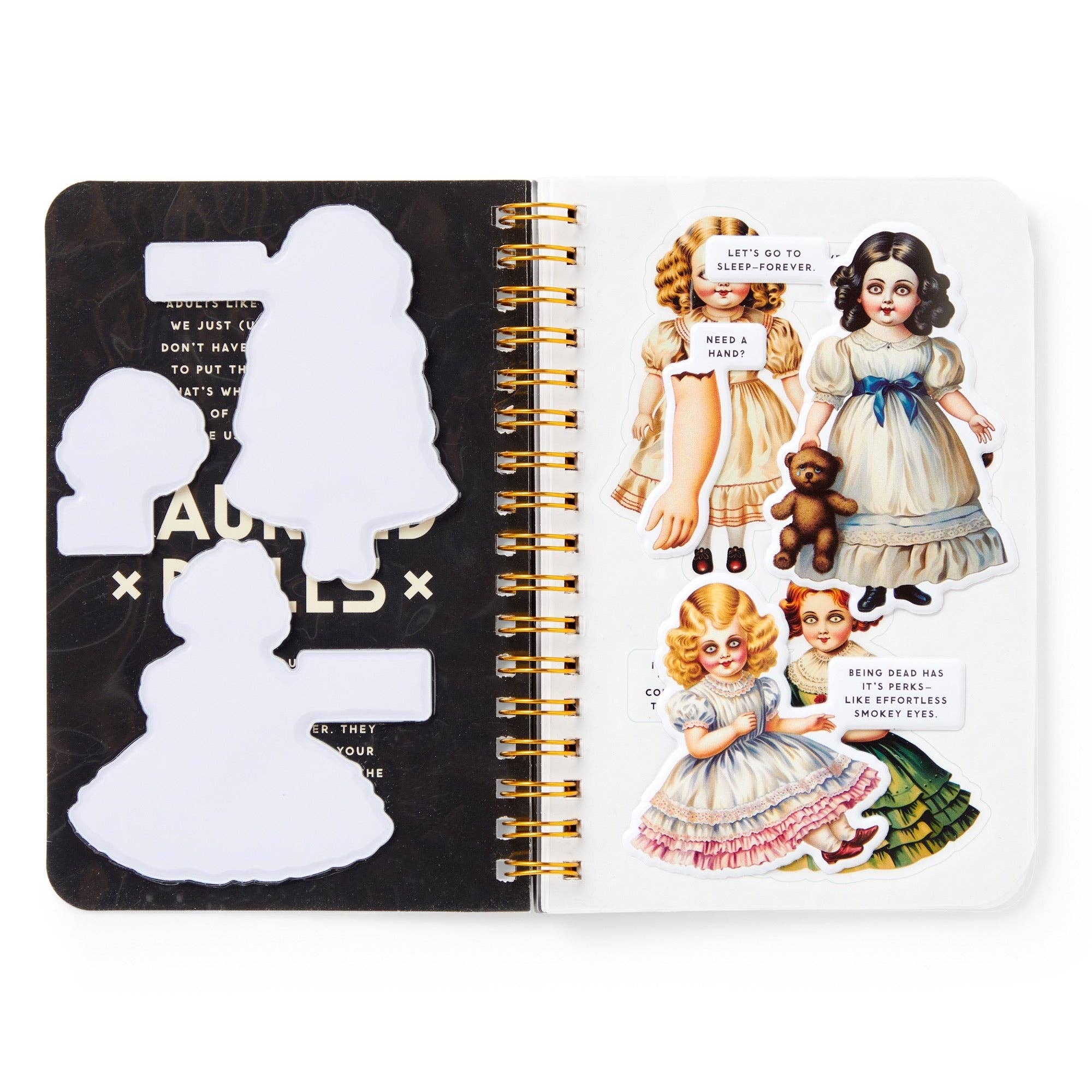 Chronicle Books - Brass Monkey Haunted Dolls Sticker Book
