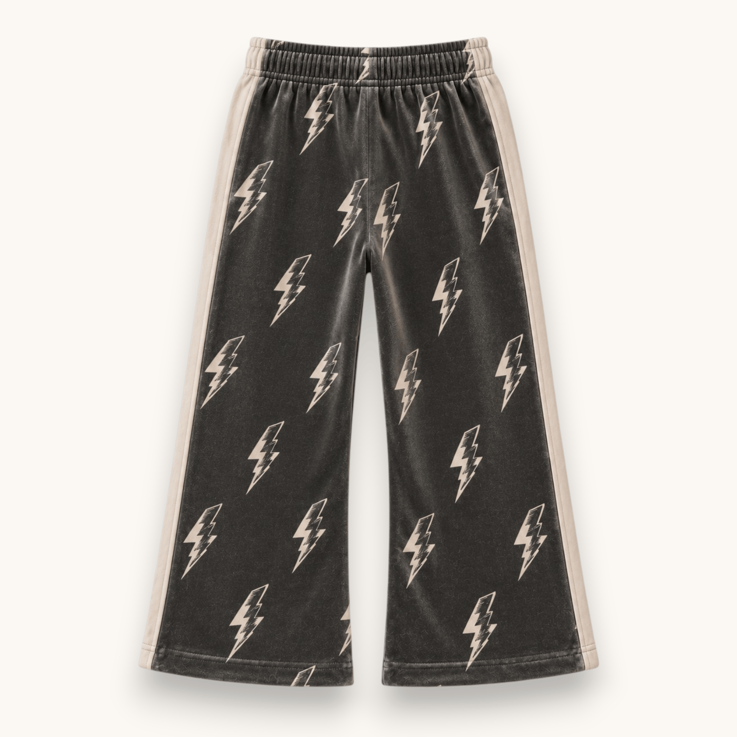 Best Day Ever Kids - Thunderbolt Velvet Retro Sweat Pant