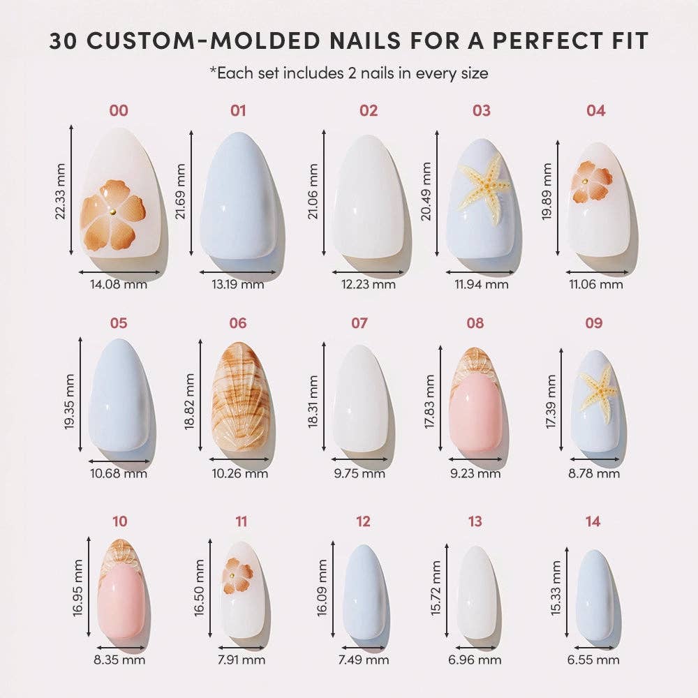 Glamnetic Press On Nails - Sea Star