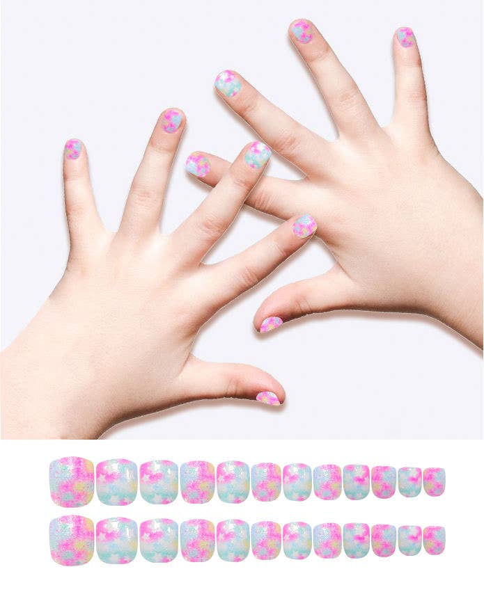 Polish Me Silly Press On Nails - Watercolor Star