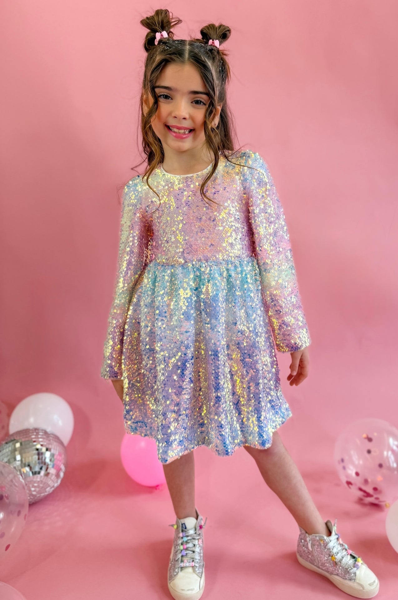 Ombre Sequin Party Dress