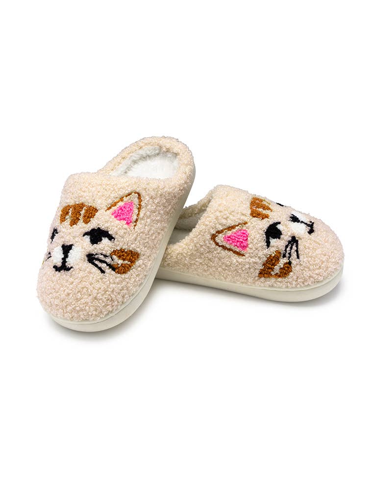 Living Royal Slippers - Kitty Cat Faces