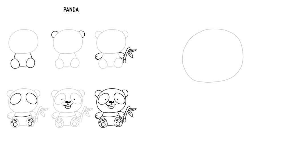Draw Kawaii in 5 Simple Steps Coloring Book