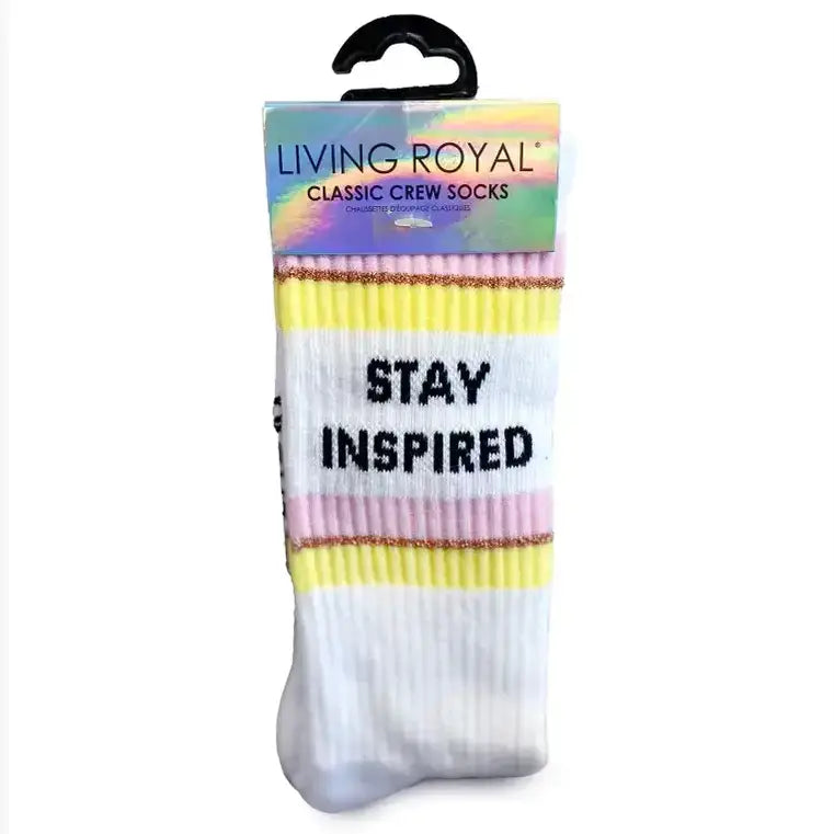 Living Royal Crew Socks - Yin Yang