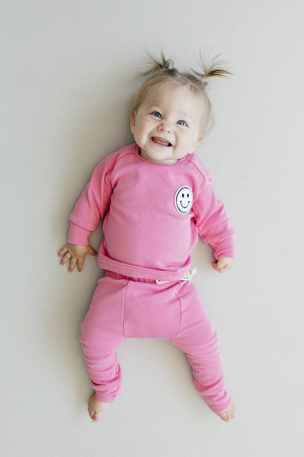 Lucky Panda Kids Lounge Set - Smiley Bubble Gum