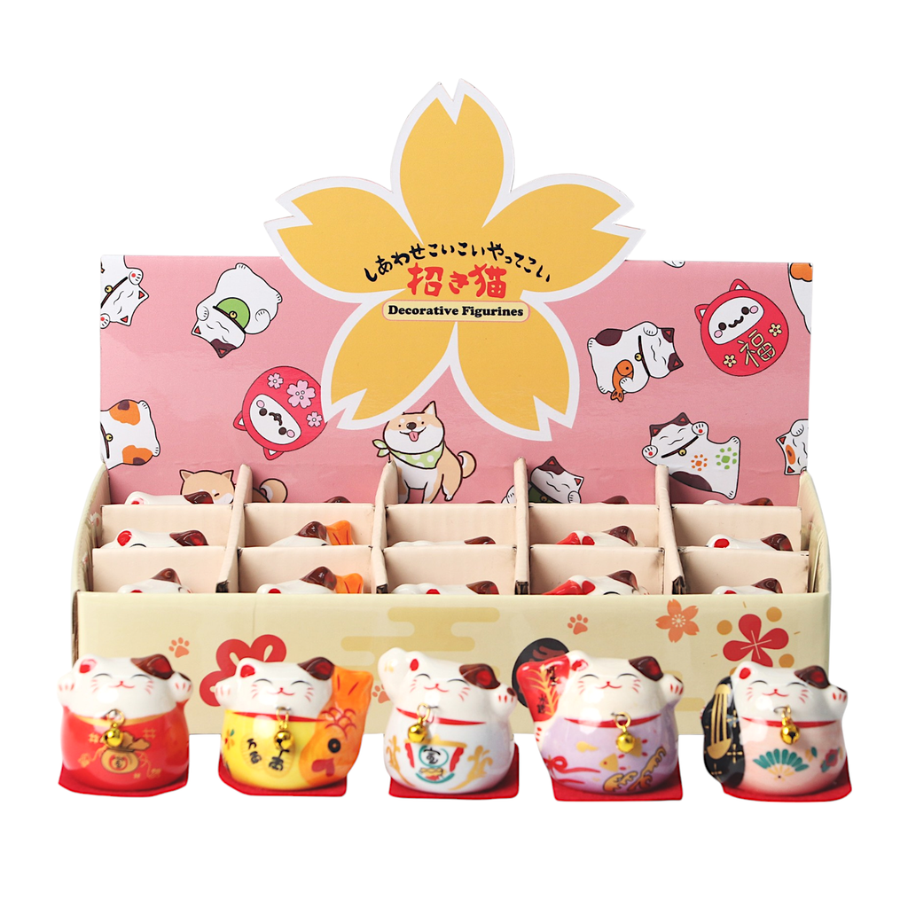 Urban Tokyo Maneki Neko Lucky Cat Figurine (1.5in)