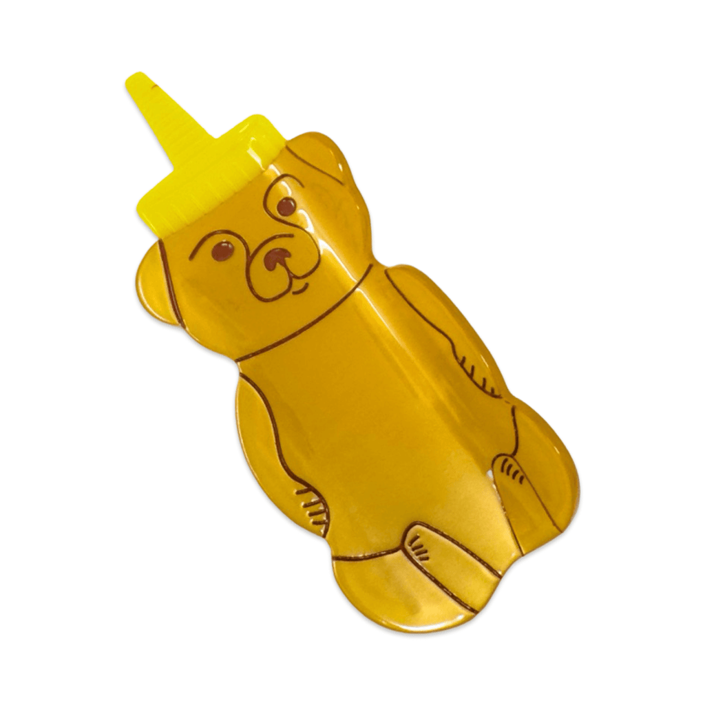 Jenny Lemons Hair Claw Clip - Large Honey Bear