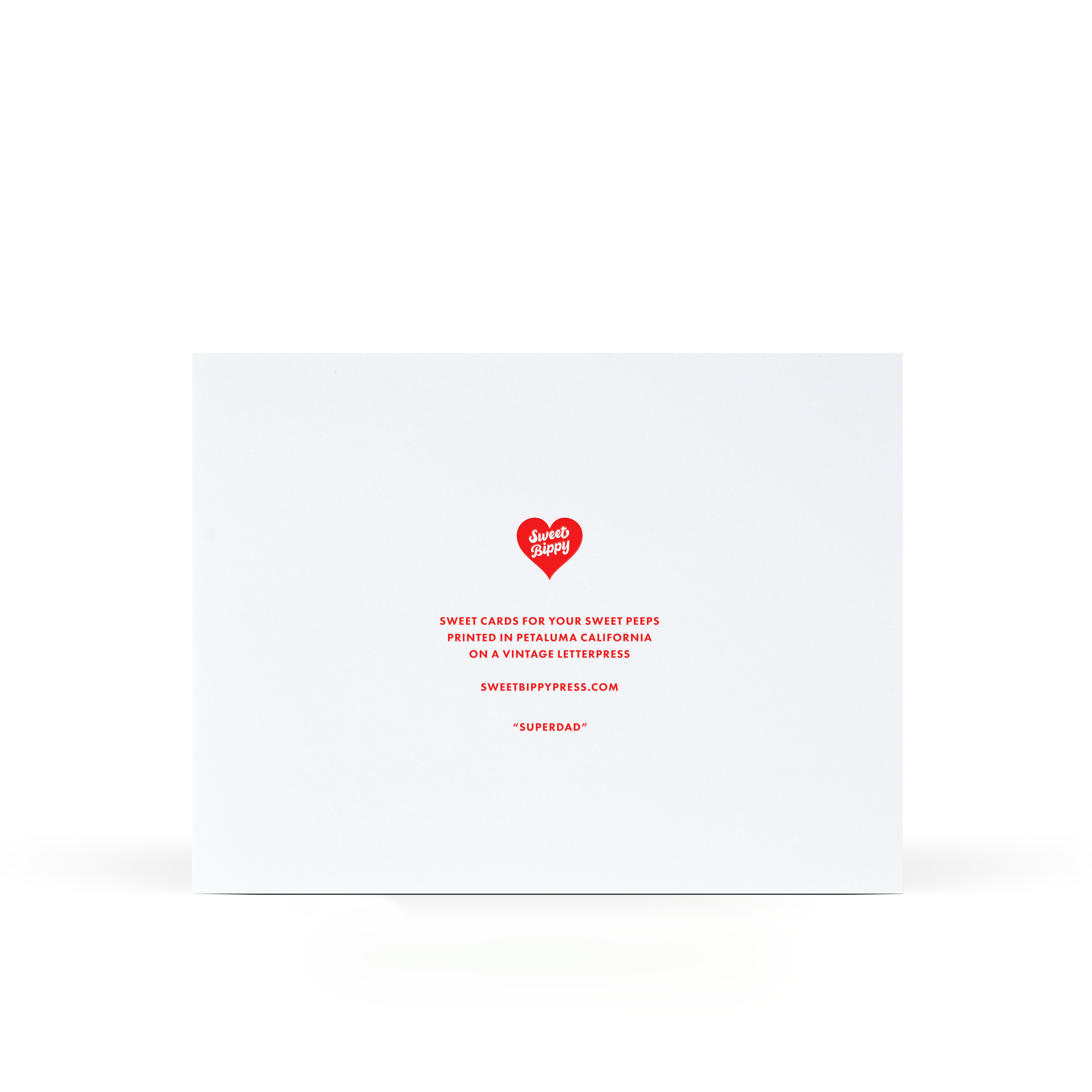 Sweet Bippy Press - Superdad Greeting Card