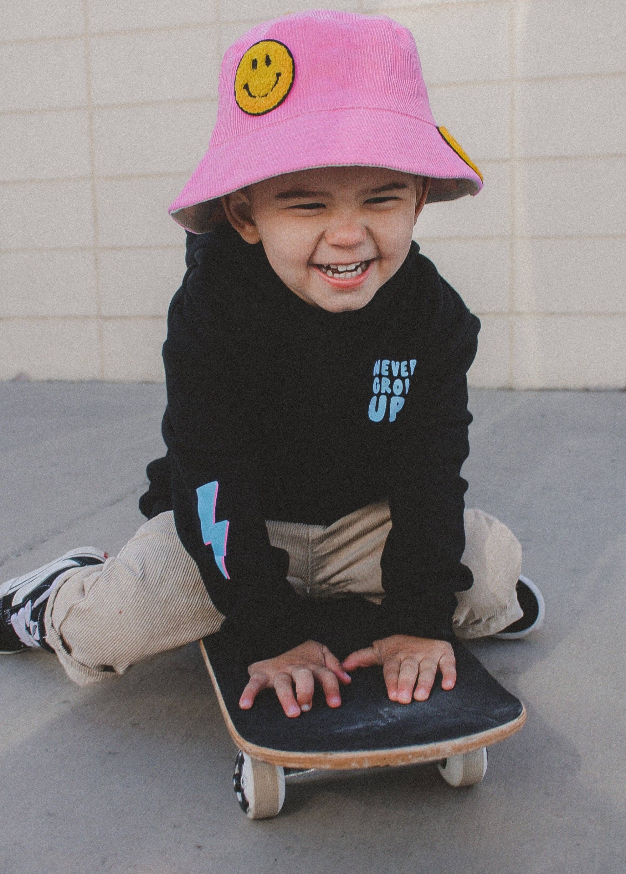 Little Trouble - Smiley Bucket Hat (Pink)