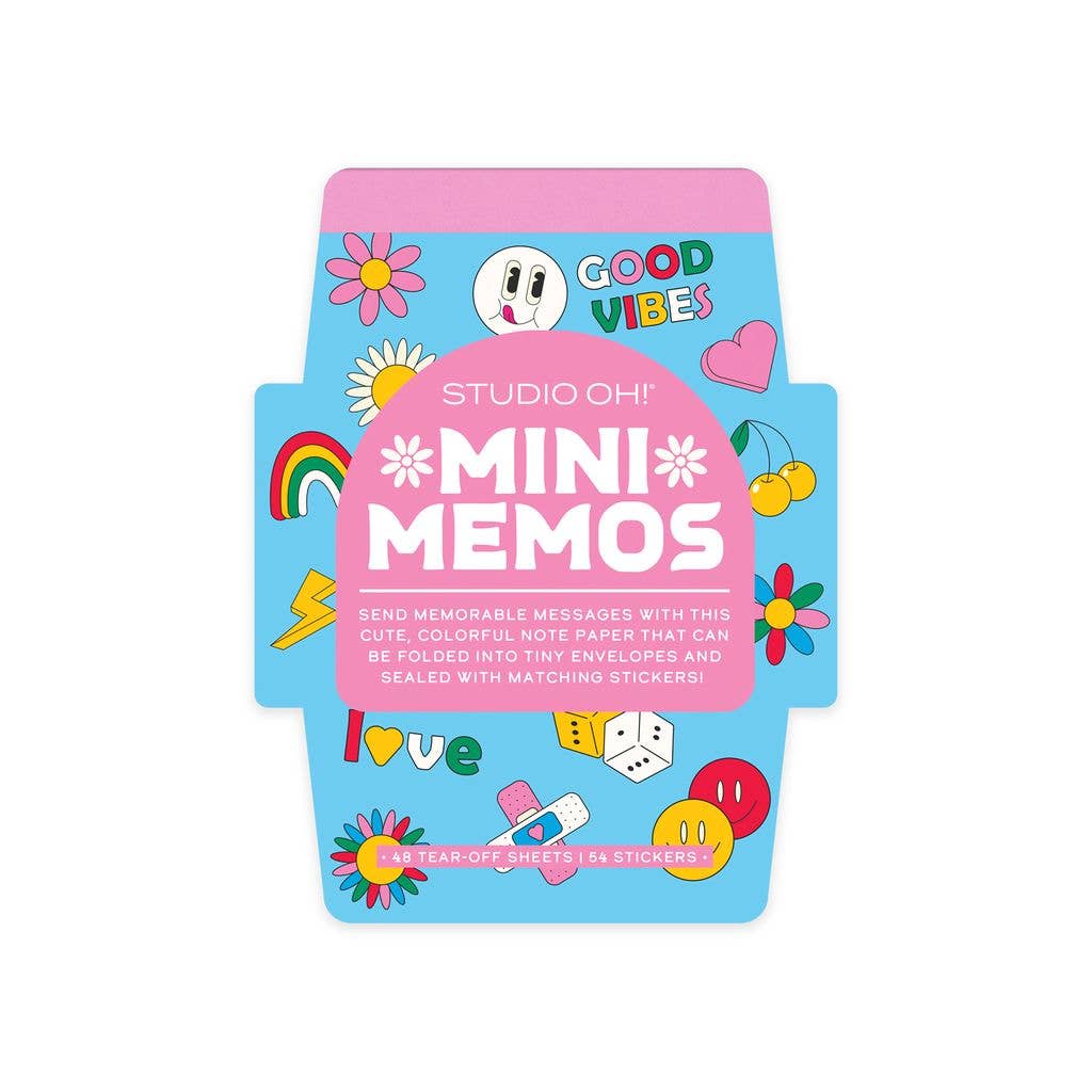 Studio Oh! - Retro Vibes Mini Memo with Stickers