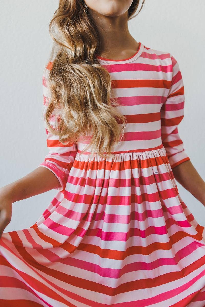 Mila & Rose 3/4 Sleeve Pocket Twirl Dress - All You Need is Love