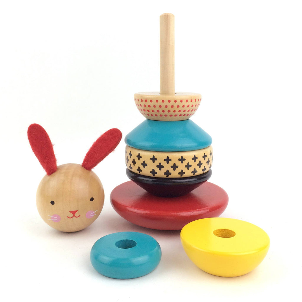 Chronicle Books - Wooden Rabbit Stacker Toy