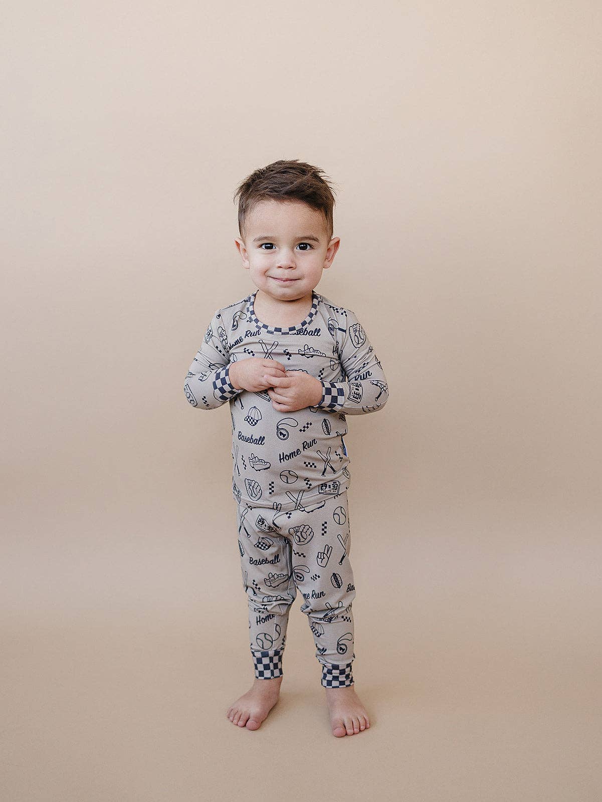 Lucky Panda Kids Bamboo PJs - Home Run