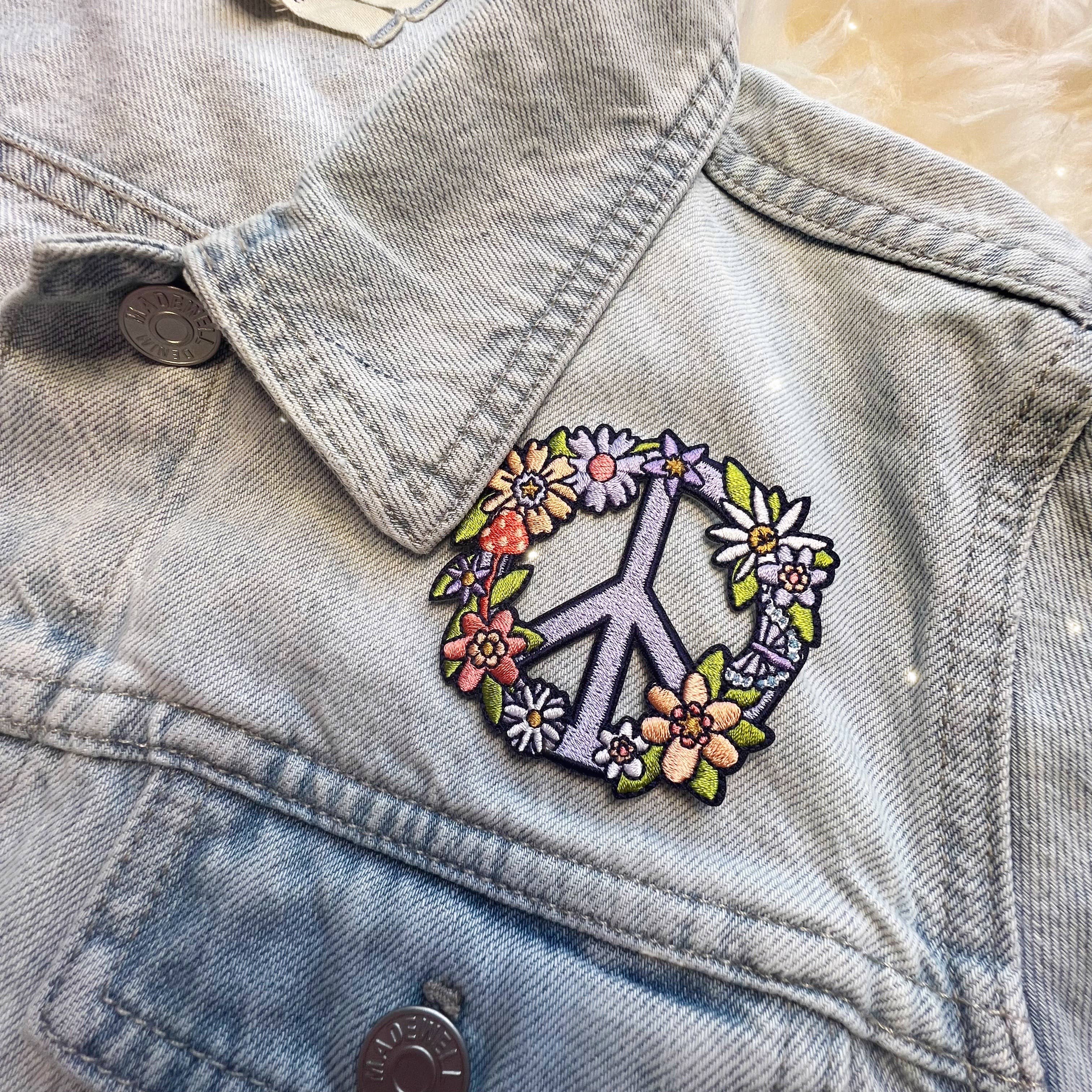 Wildflower + Co. Patch - Peace Sign Floral