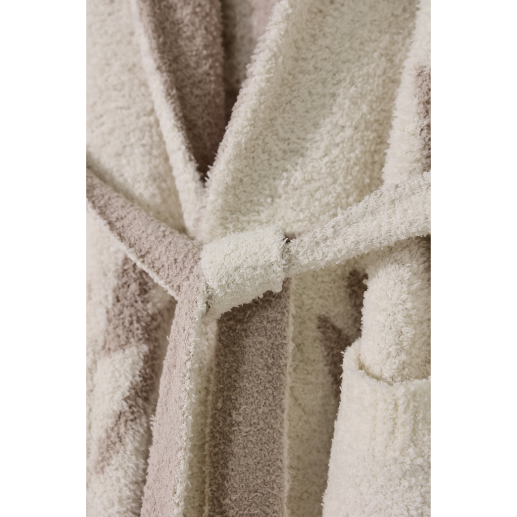 Local Beach Luxe Robe - Lightning Bolt (Sand/Cream)