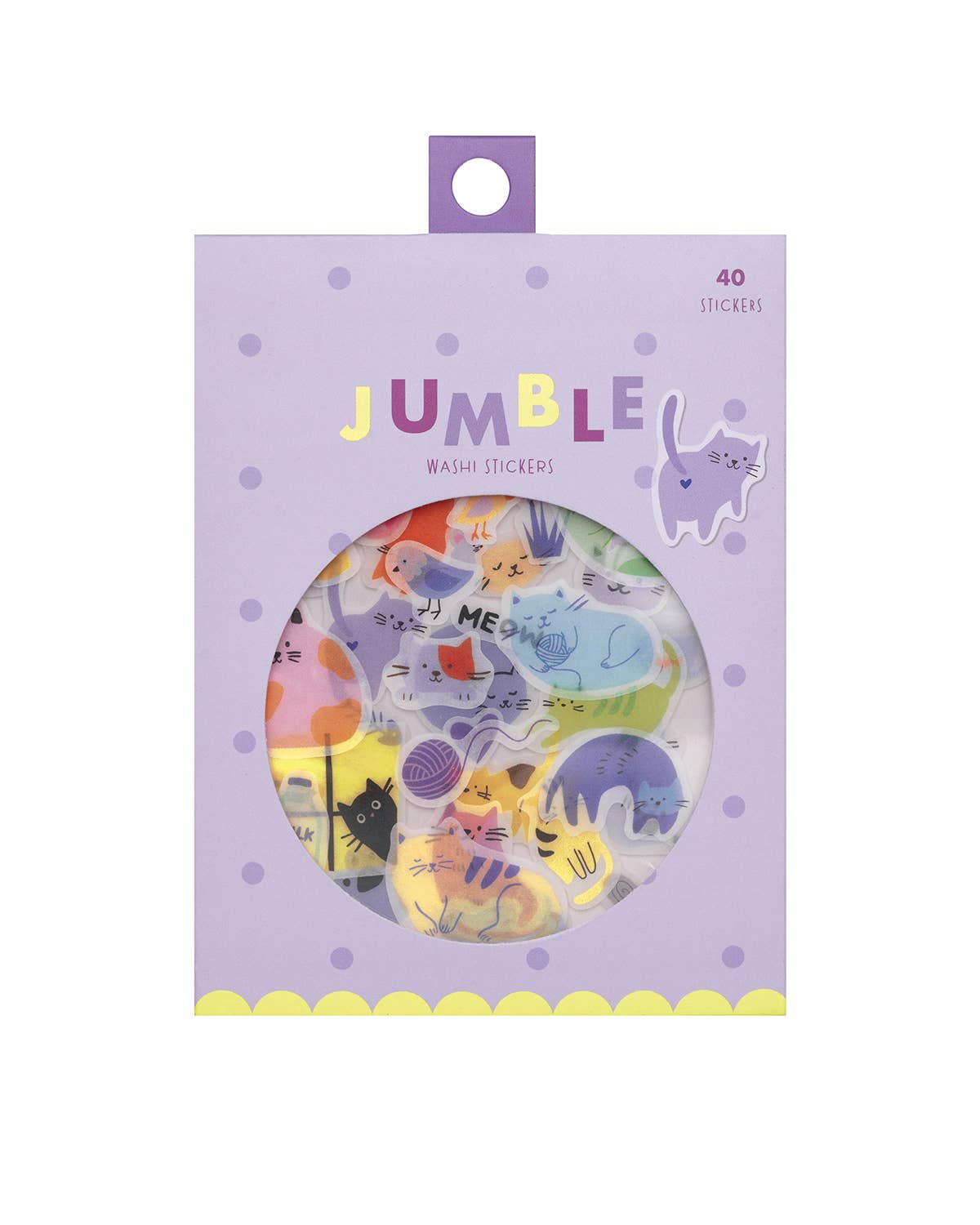 Girl of All Work Washi Stickers - Cats Jumble