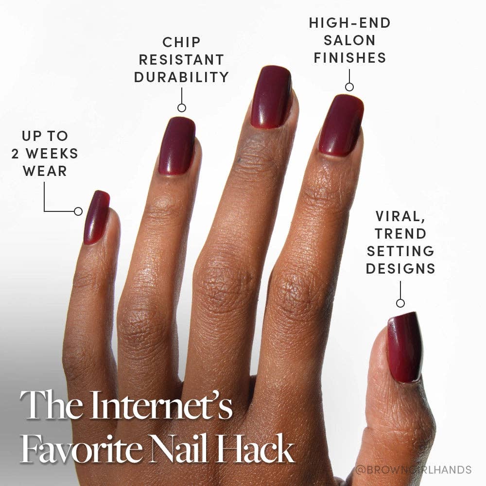 Glamnetic Press On Nails - Cherry Mocha