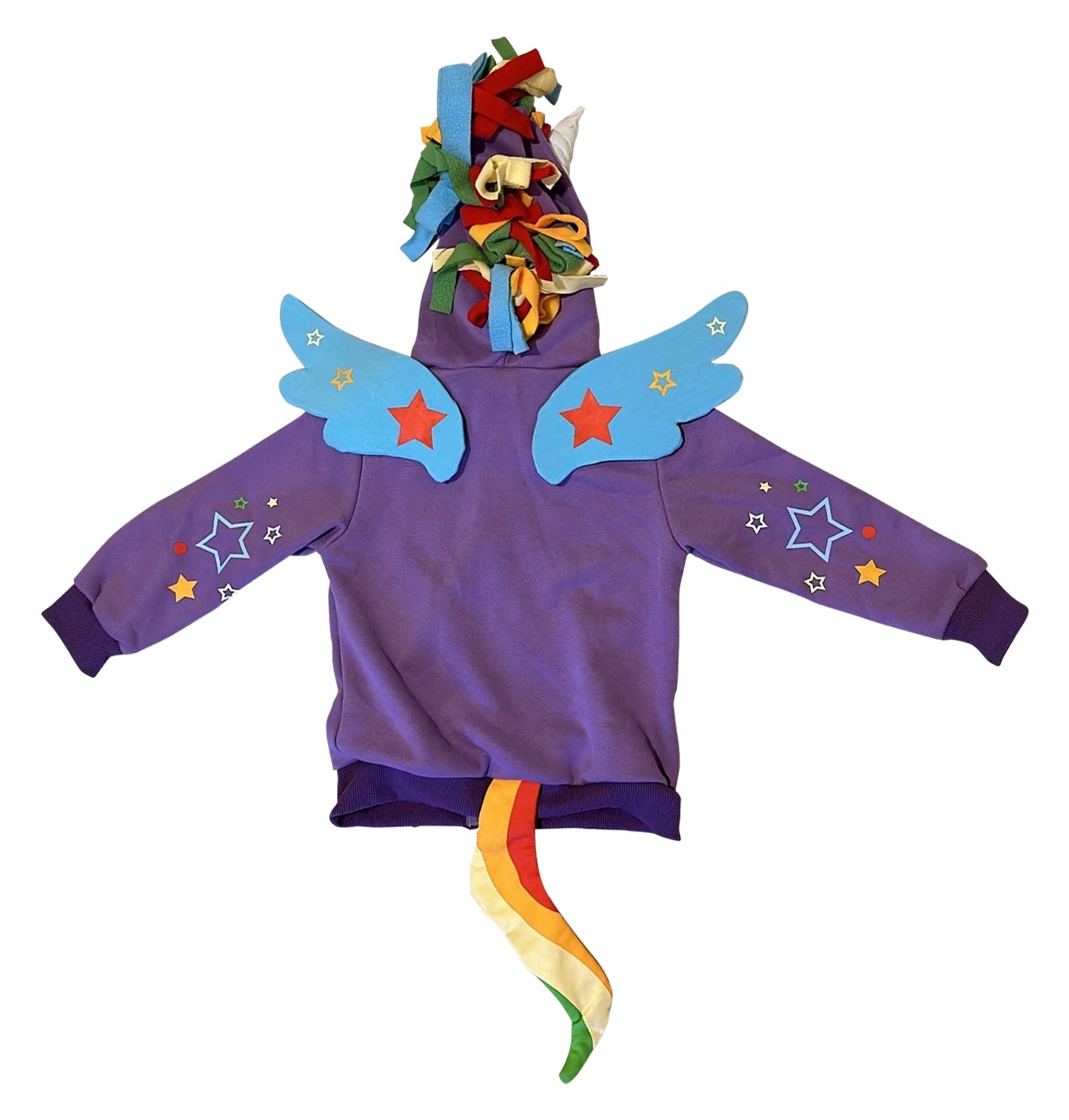 3D Hoodie - Purple Rainbow Unicorn (Final Sale)