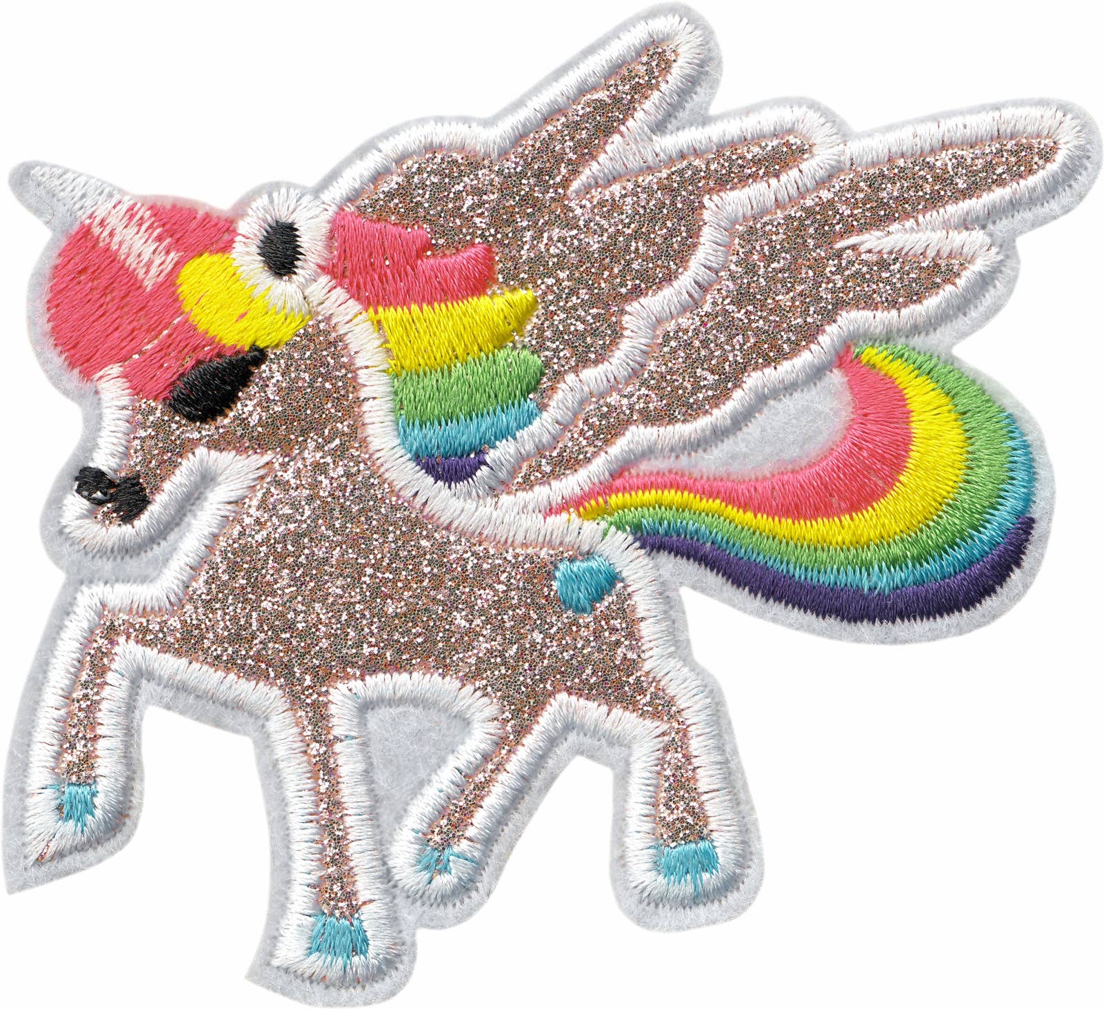 Square Deal Patch - Unicorn With A Rainbow Mane