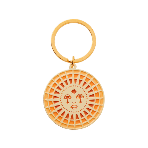 cai & jo USA - Sun Enamel Keychain