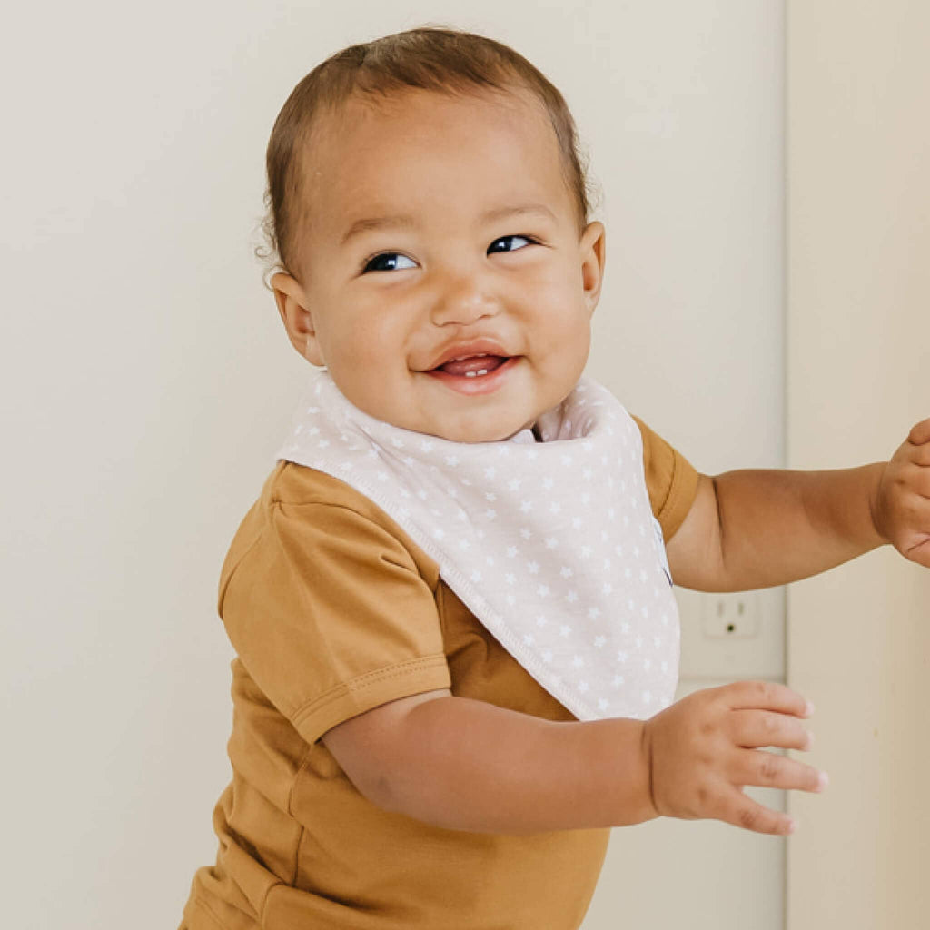 Copper Pearl Baby Bandana Bibs - Vance (Set of 4)