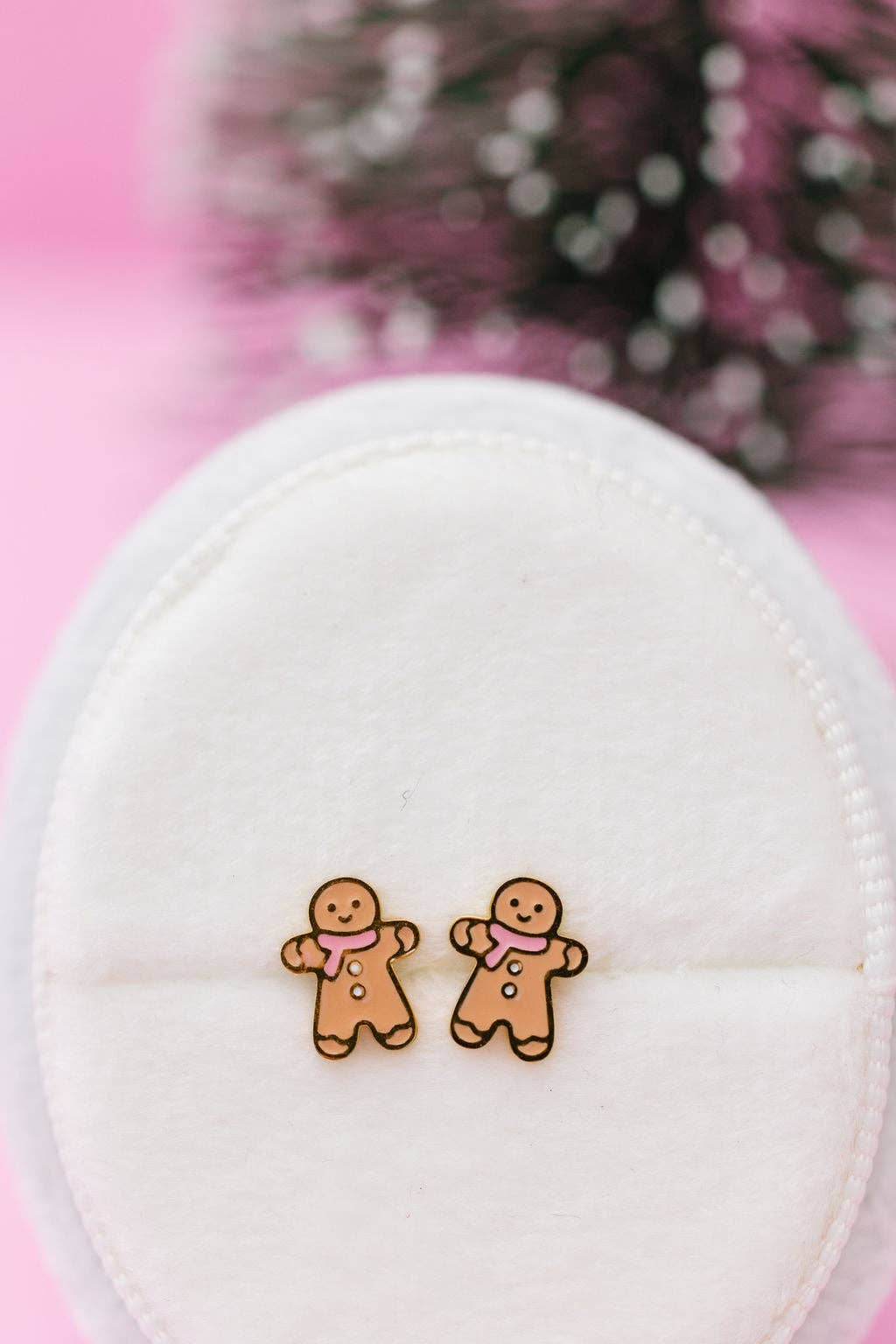 Desert Peach - Gingerbread Stud Earrings (Final Sale)