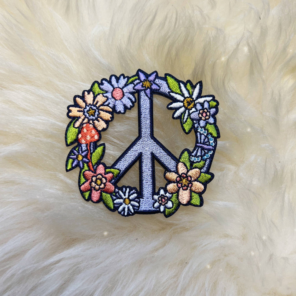 Wildflower + Co. Patch - Peace Sign Floral