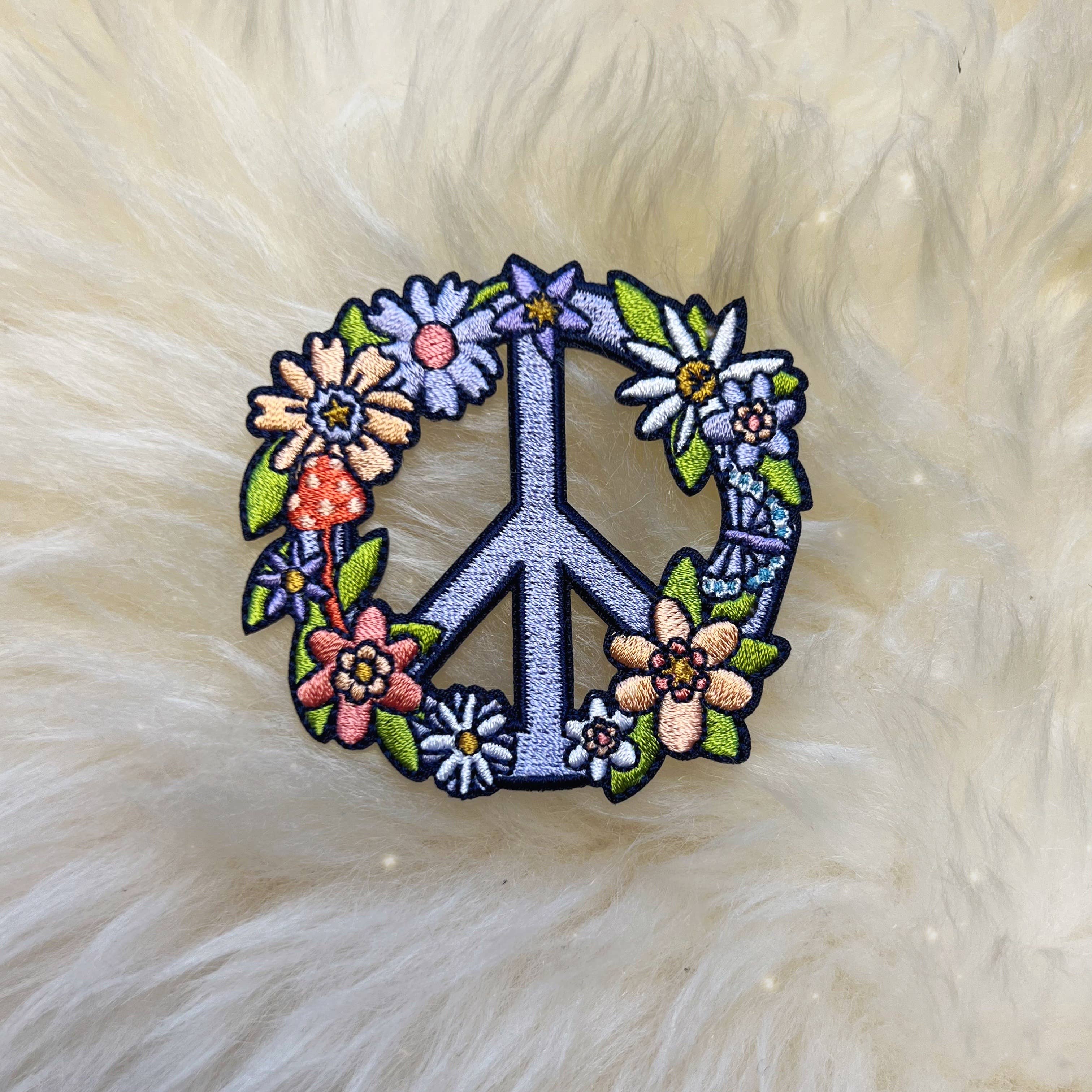 Wildflower + Co. Patch - Peace Sign Floral