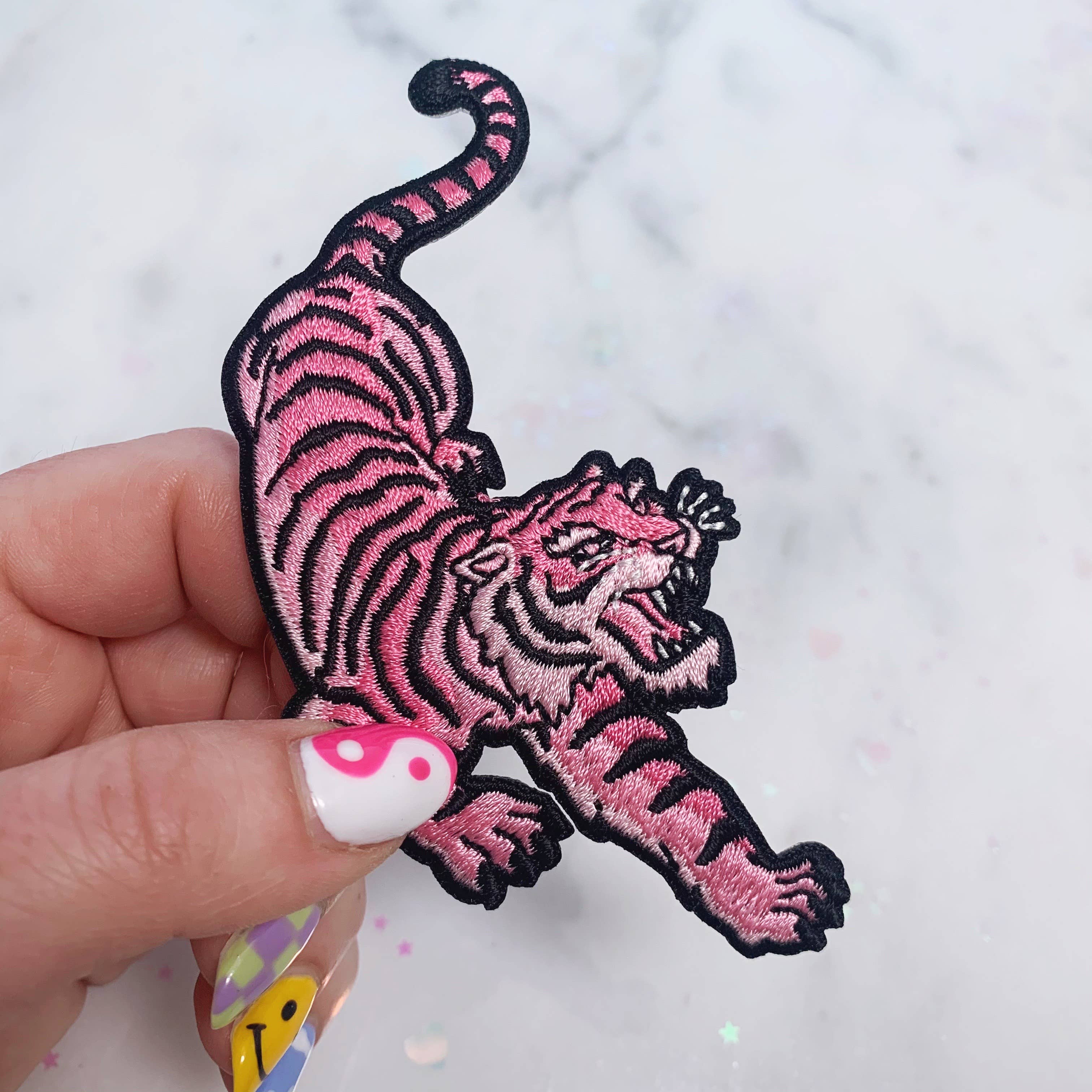 Wildflower + Co. Patch - Pastel Pink Tiger
