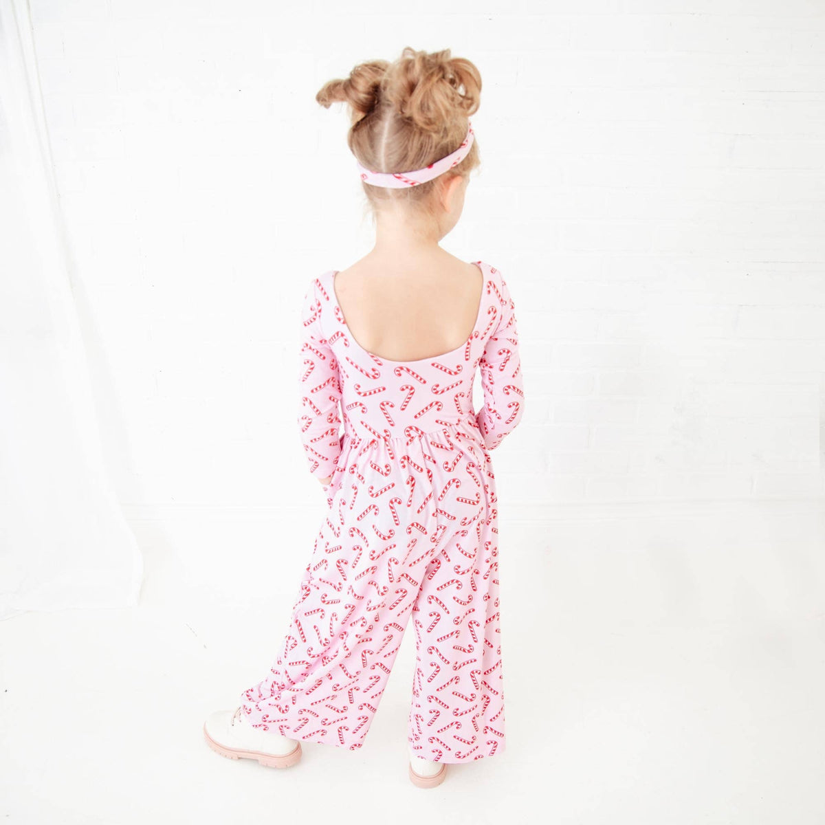 Dreamiere Leggy Romper - Candy Cane Lane (Pink)