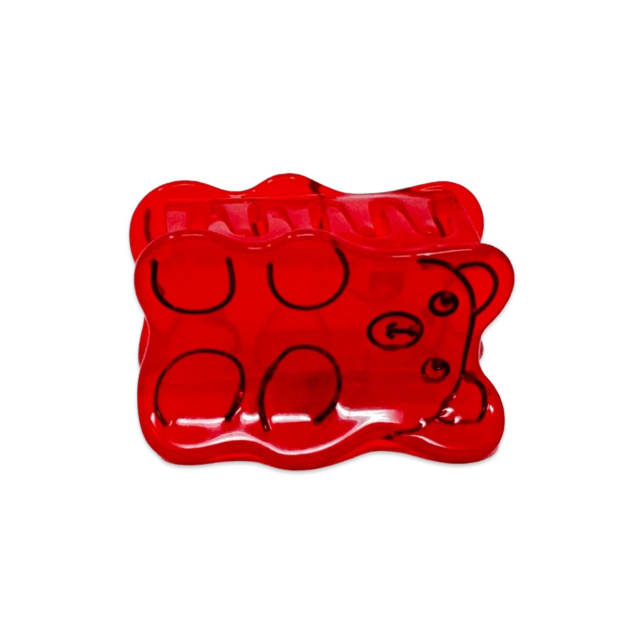 Jenny Lemons Hair Claw Clip - Mini Red Gummy Bear