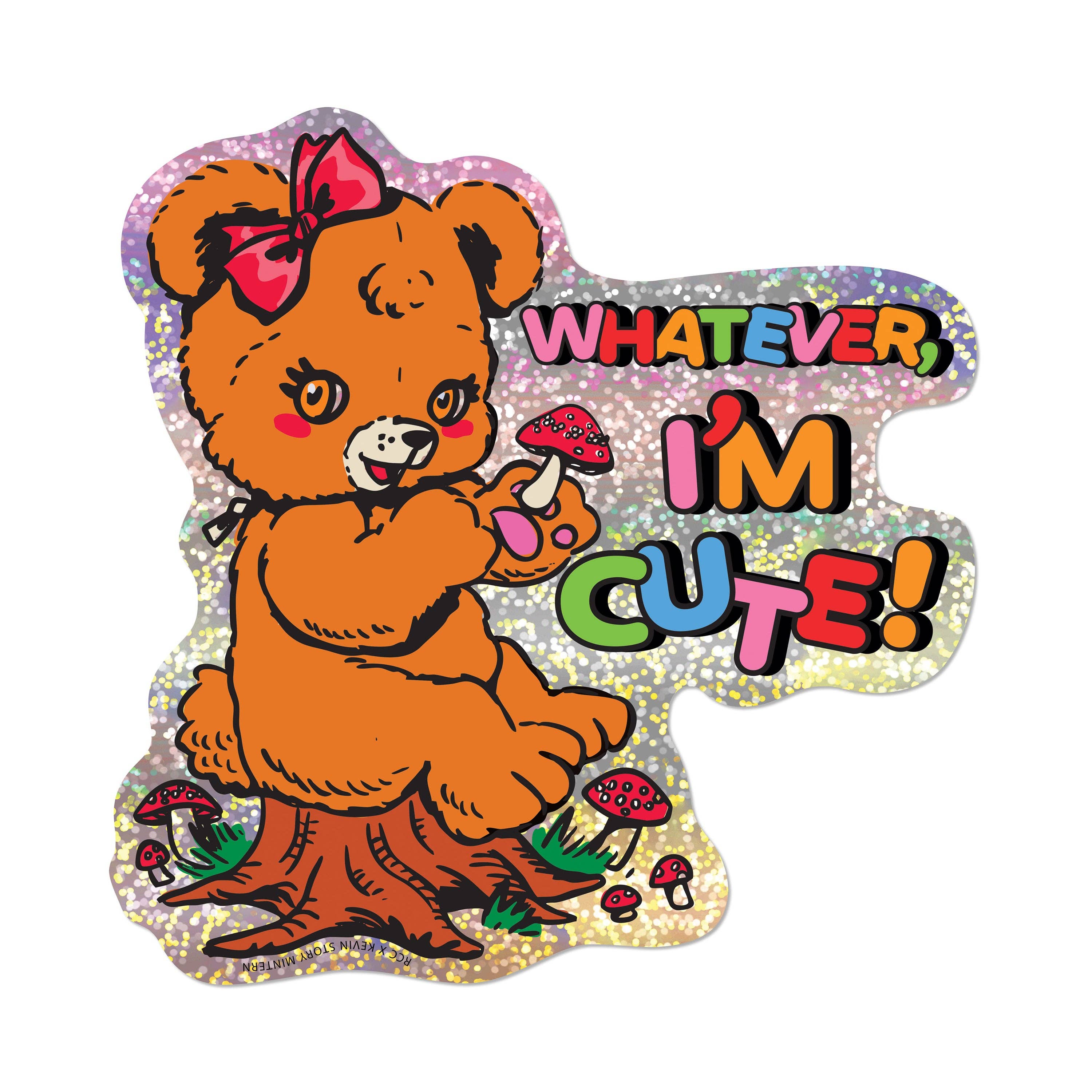 Red Cap Cards - I'm Cute Sticker