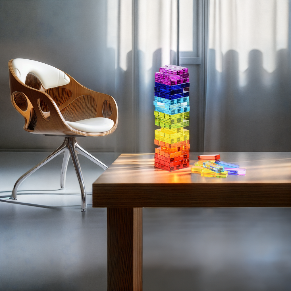 CMY Cubes - Newton's Tower