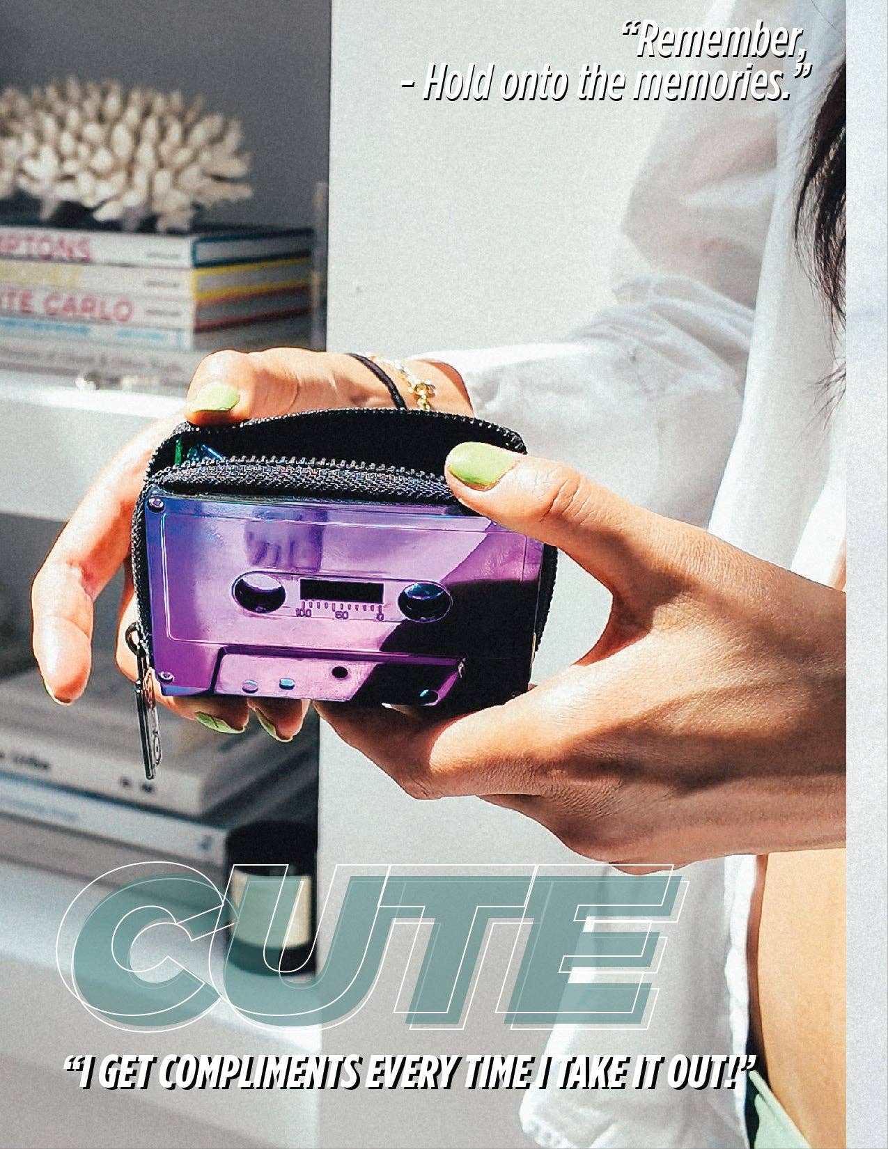 Fydelity - Retro Cassette Wallet (Purple)