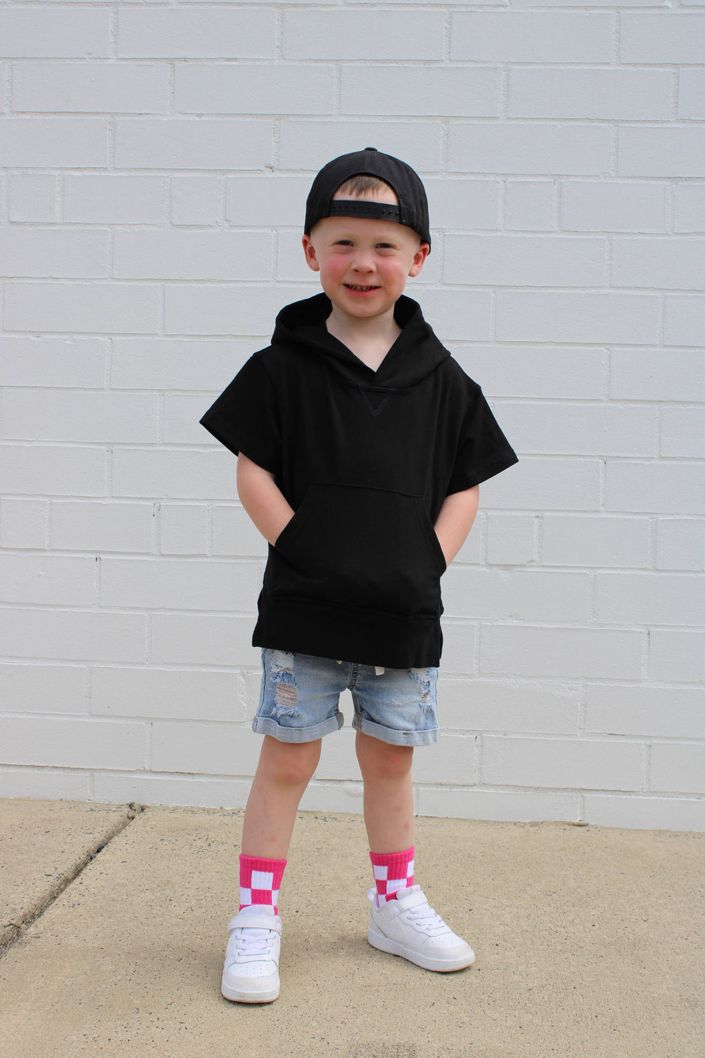 Kickin it up Socks - Pink Checks